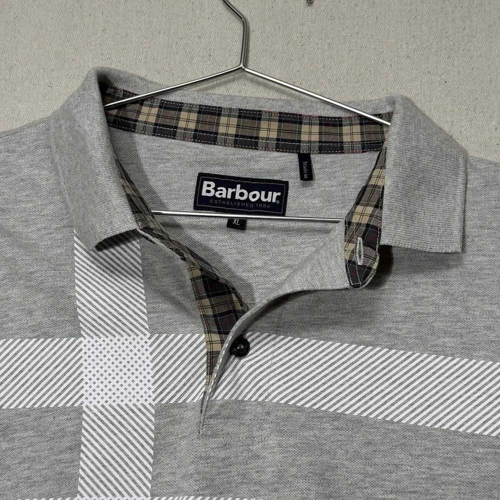 Barbour Men's‎ Blaine Tailored-Fit Tartan Long-Sleeve Polo Shirt